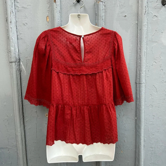 Velvet Raina Cotton Blouse, Size XS - Picture 5 of 10